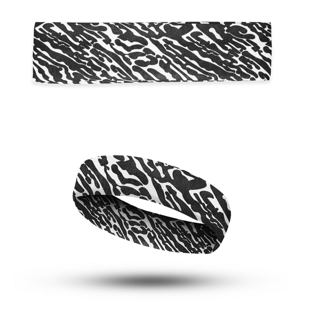 Printed Cotton Elastic Headbands, 2" Inches Wide, 1 Piece, 12-Pack