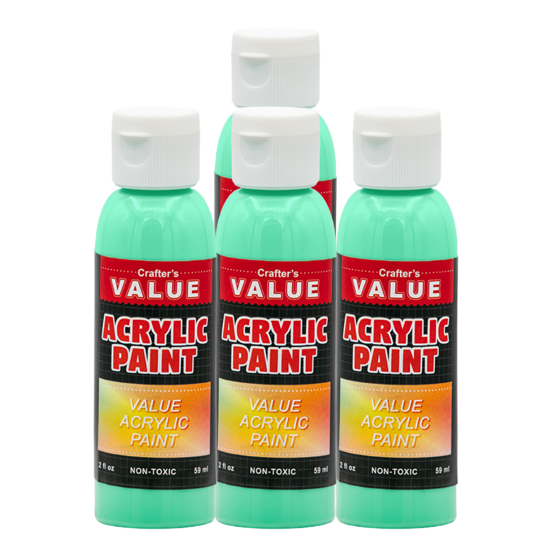 Value Paint by Painters by Heart – 2 fl oz (59 ml) Acrylic Paint – Standard Colors (Single or 4 Pack)