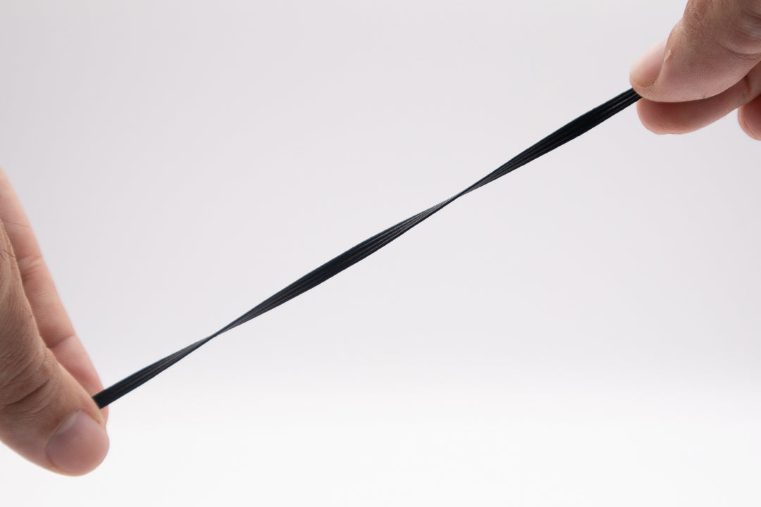 Avanti Heavy Duty Elastic Band,  288 Yards,  1/8 in,  Black and White