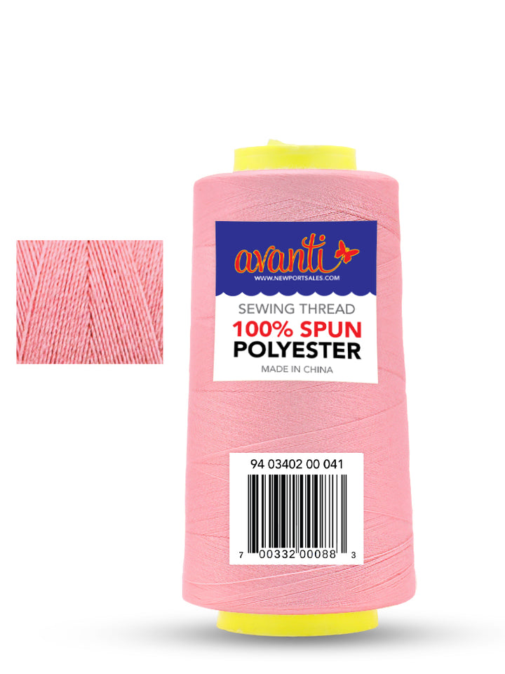 Avanti Sewing Spool Thread,  3,000 Yds,  100% Spun Polyester for Sewing Machines