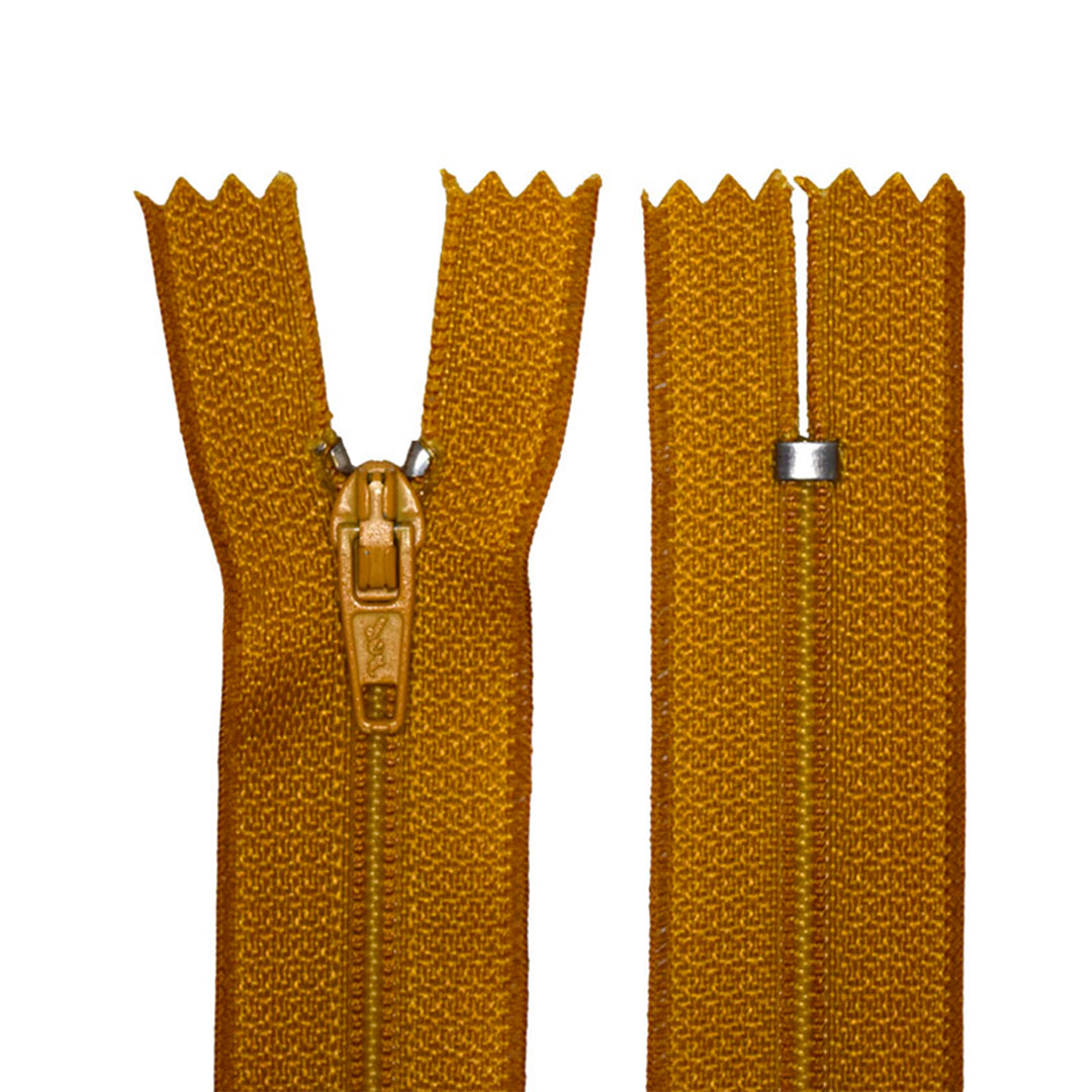 100% Nylon Zippers for Sewing Crafts, 9" inch, 1 Piece, Variety Colors, 6-Pack