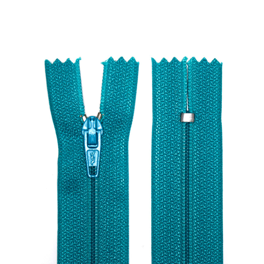 100% Nylon Zippers for Sewing Crafts, 9" inch, 1 Piece, Variety Colors, 6-Pack