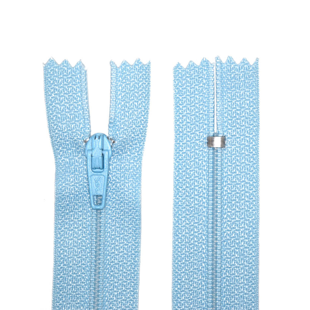 100% Nylon Zippers for Sewing Crafts, 9" inch, 1 Piece, Variety Colors, 6-Pack