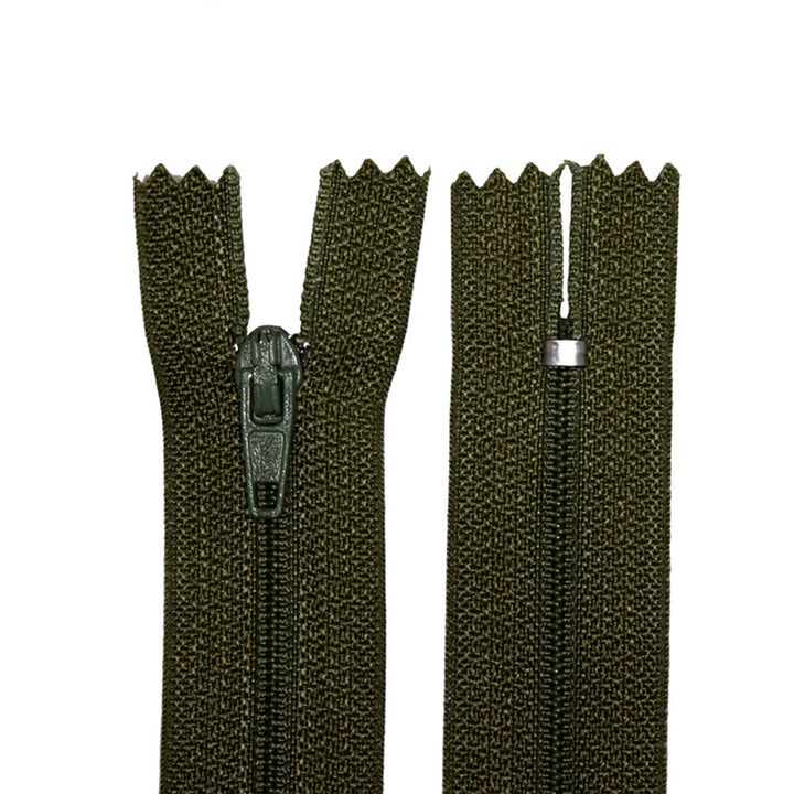 100% Nylon Zippers for Sewing Crafts, 9" inch, 1 Piece, Variety Colors, 6-Pack