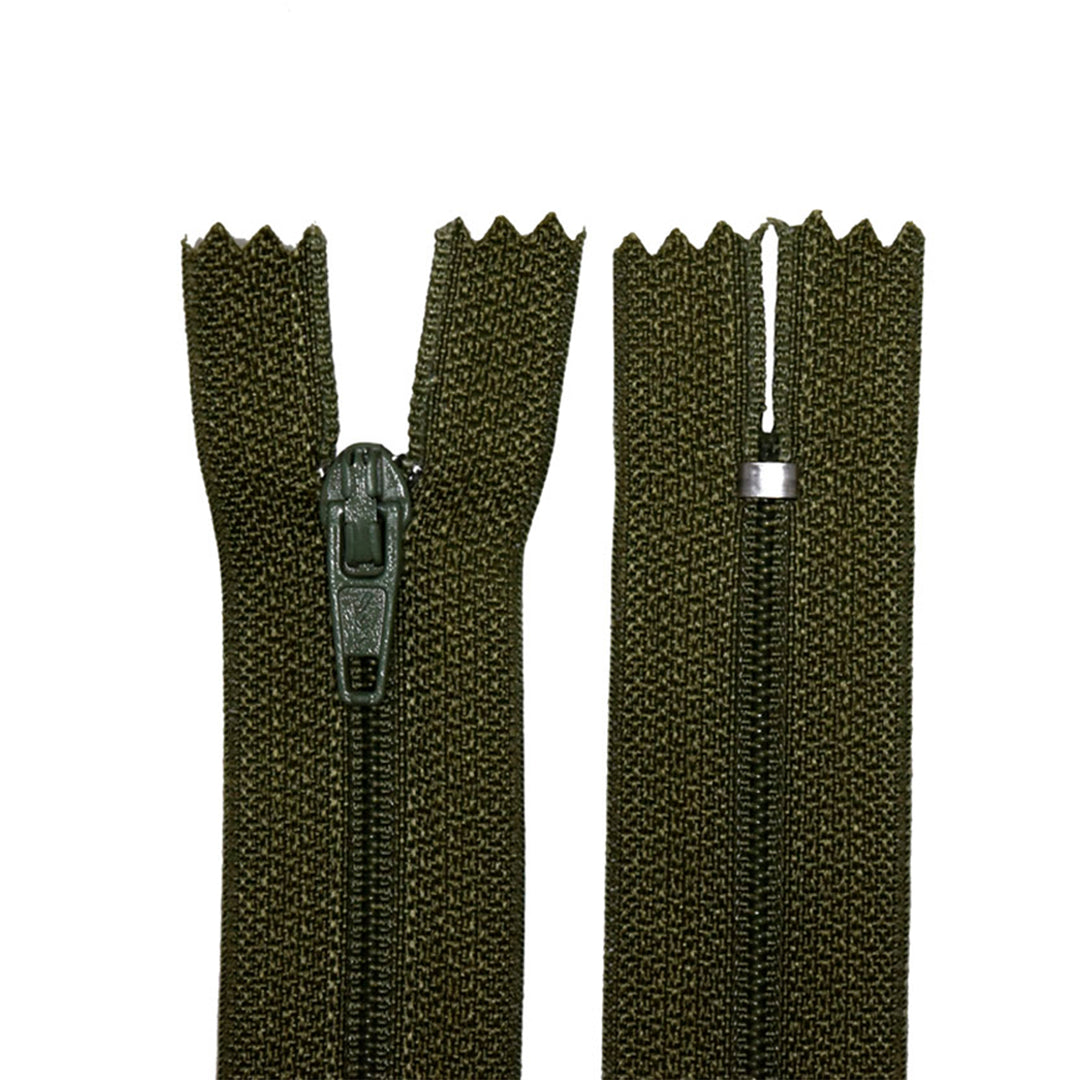 100% Nylon Zippers for Sewing Crafts, 9" inch, 1 Piece, Variety Colors