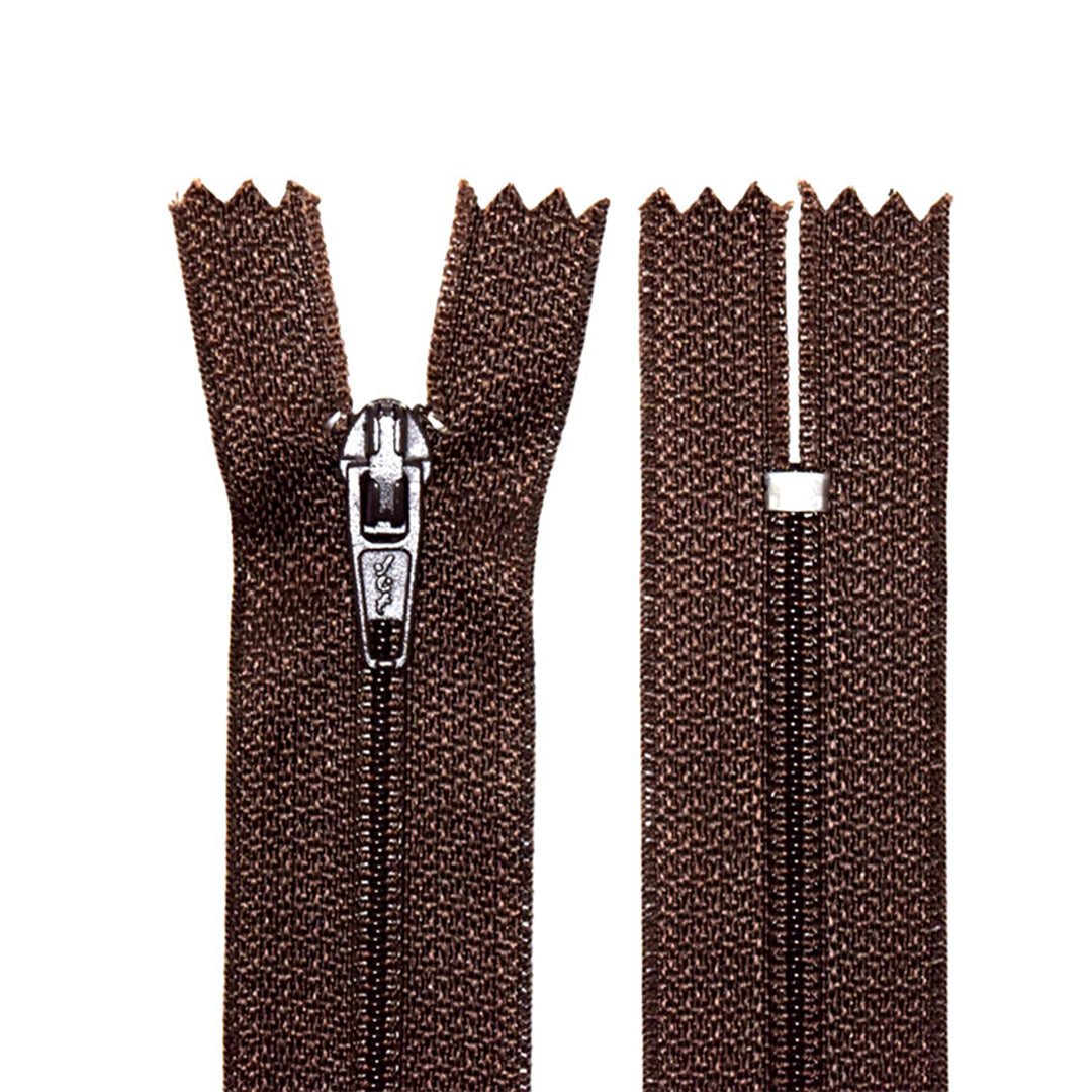 100% Nylon Zippers for Sewing Crafts, 9" inch, 1 Piece, Variety Colors