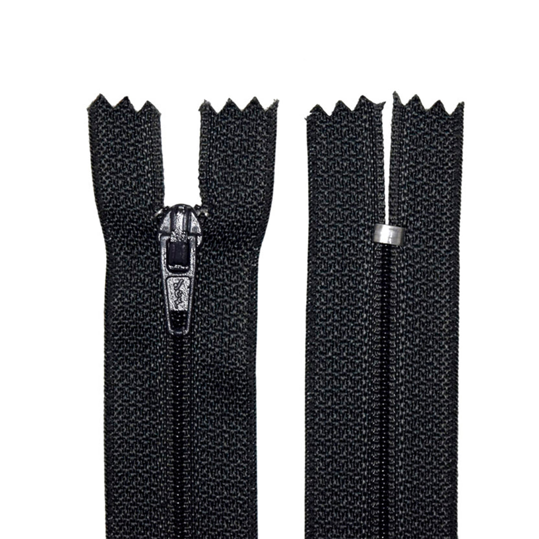 100% Nylon Zippers for Sewing Crafts, 9" inch, 1 Piece, Variety Colors