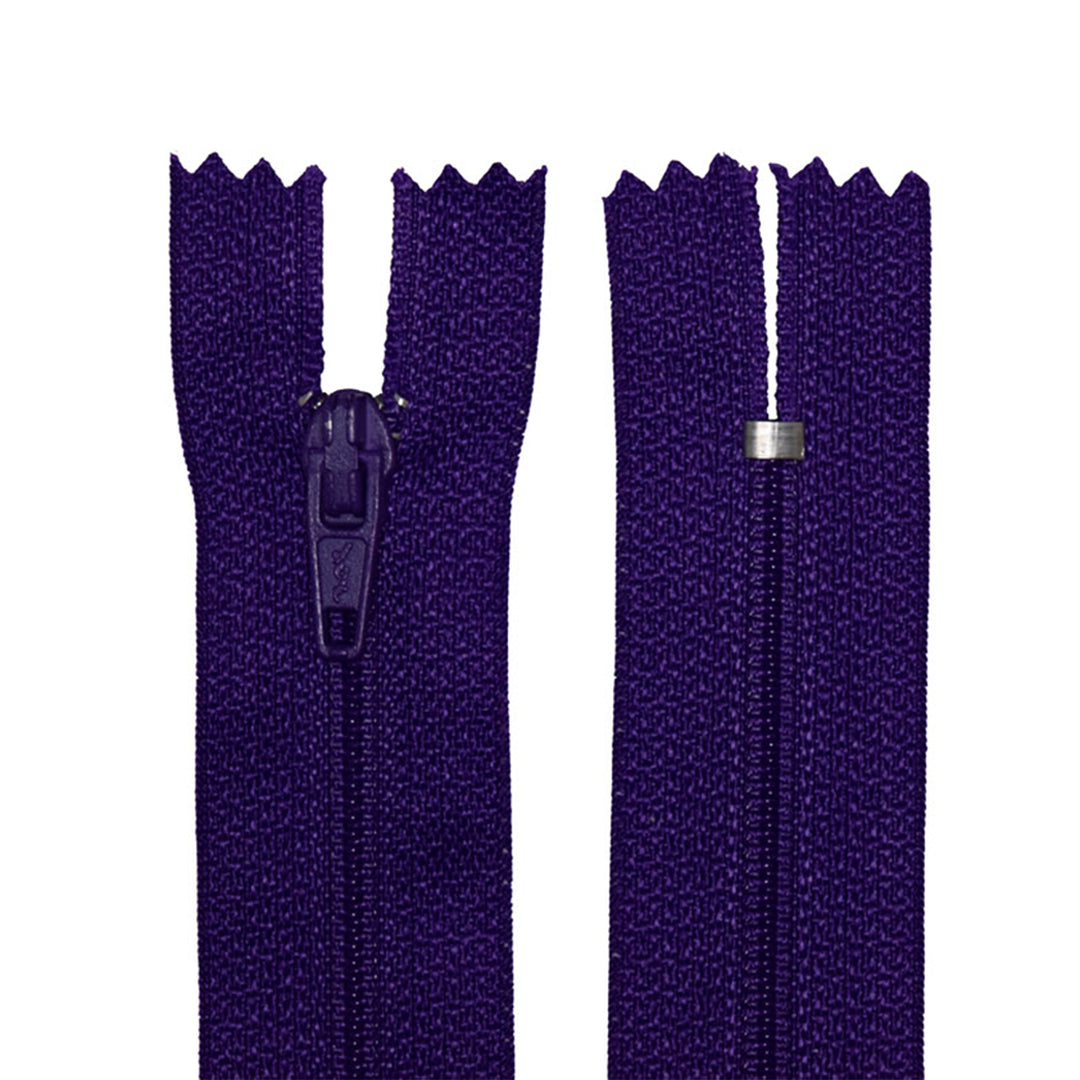 100% Nylon Zippers for Sewing Crafts, 20" inch, 1 Piece, Variety Colors