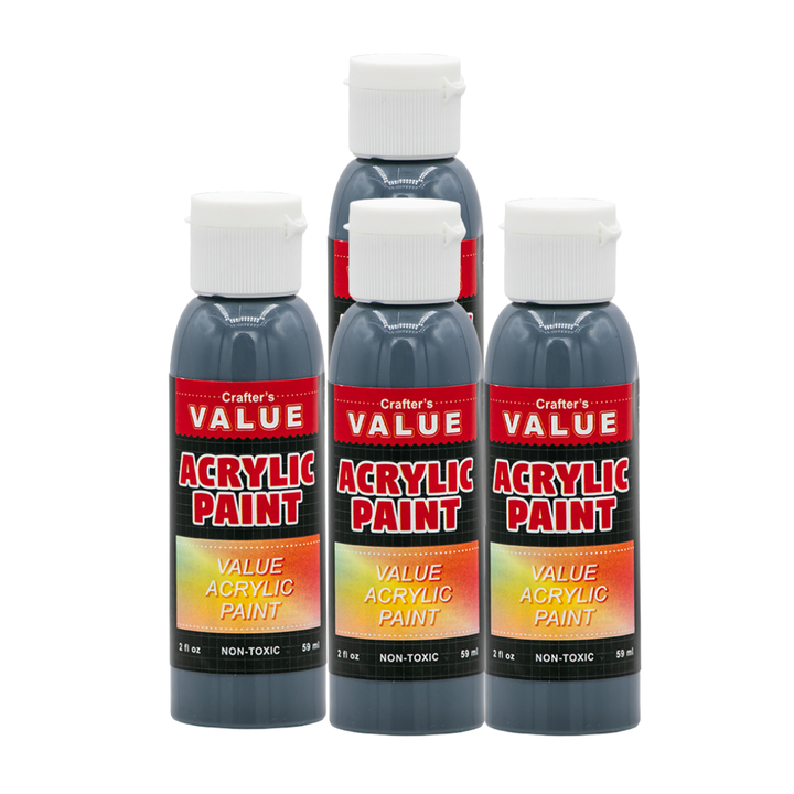 Value Paint by Painters by Heart – 2 fl oz (59 ml) Acrylic Paint – Standard Colors (Single or 4 Pack)