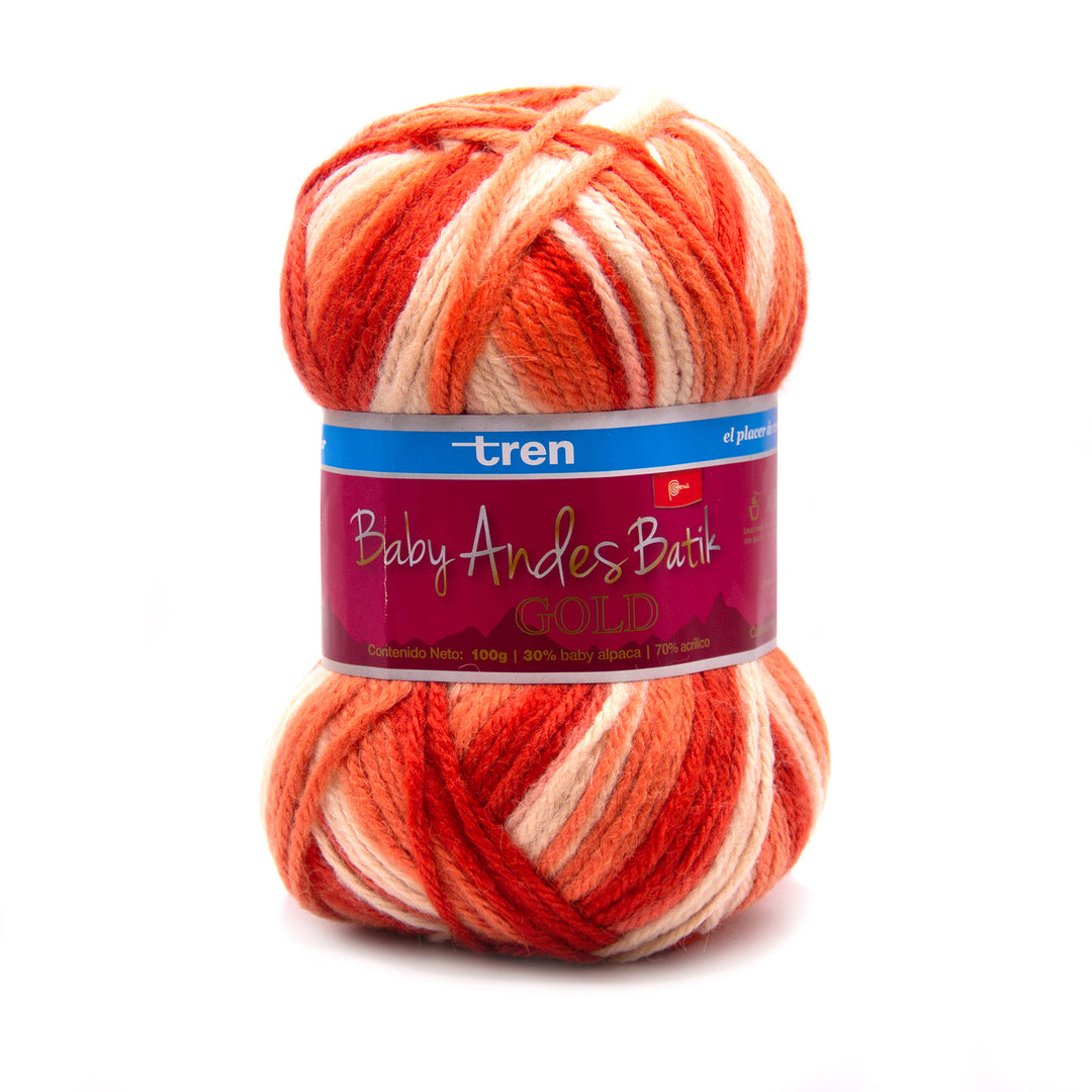 Baby Andes Batik Yarn – Baby Alpaca & Acrylic Blend – 100g Ball (200m / 218yds) – 7 Multi-Colors – For Knitting & Crochet