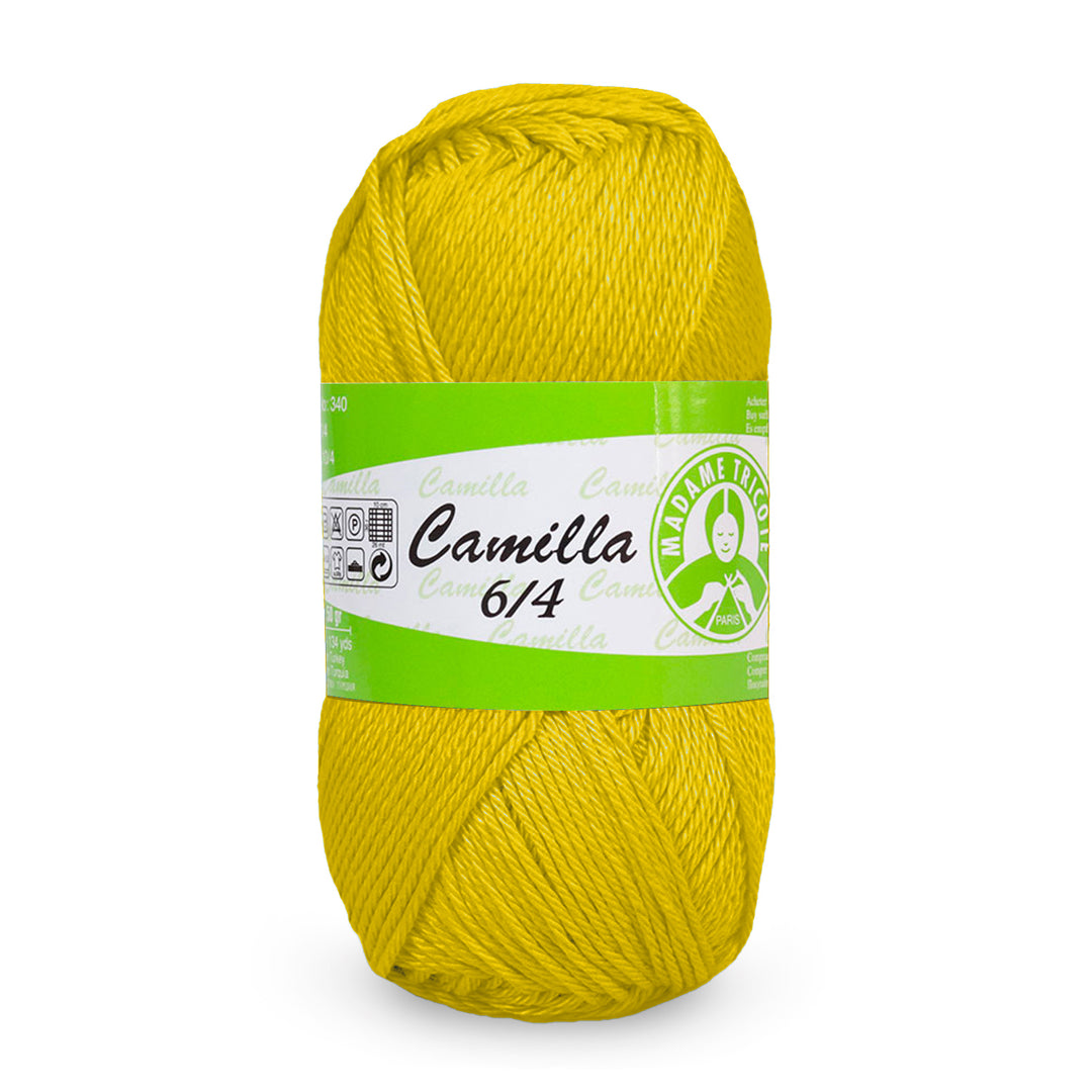Madame Tricote Paris,  Camilla 6/4, Wool Cotton 100%,  Handknitting Yarn,  50g,  125 meters