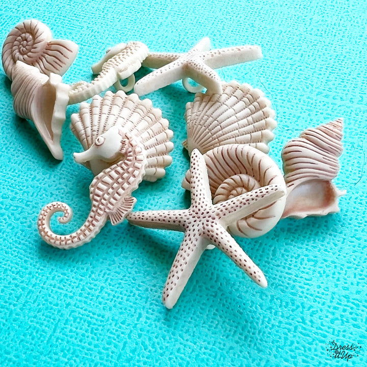 Dress it Up! Buttons - Beach Beauties
