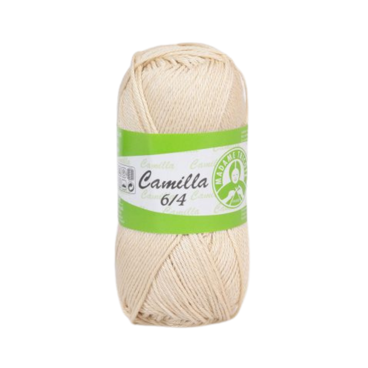 Madame Tricote Paris,  Camilla 6/4, Wool Cotton 100%,  Handknitting Yarn,  50g,  125 meters