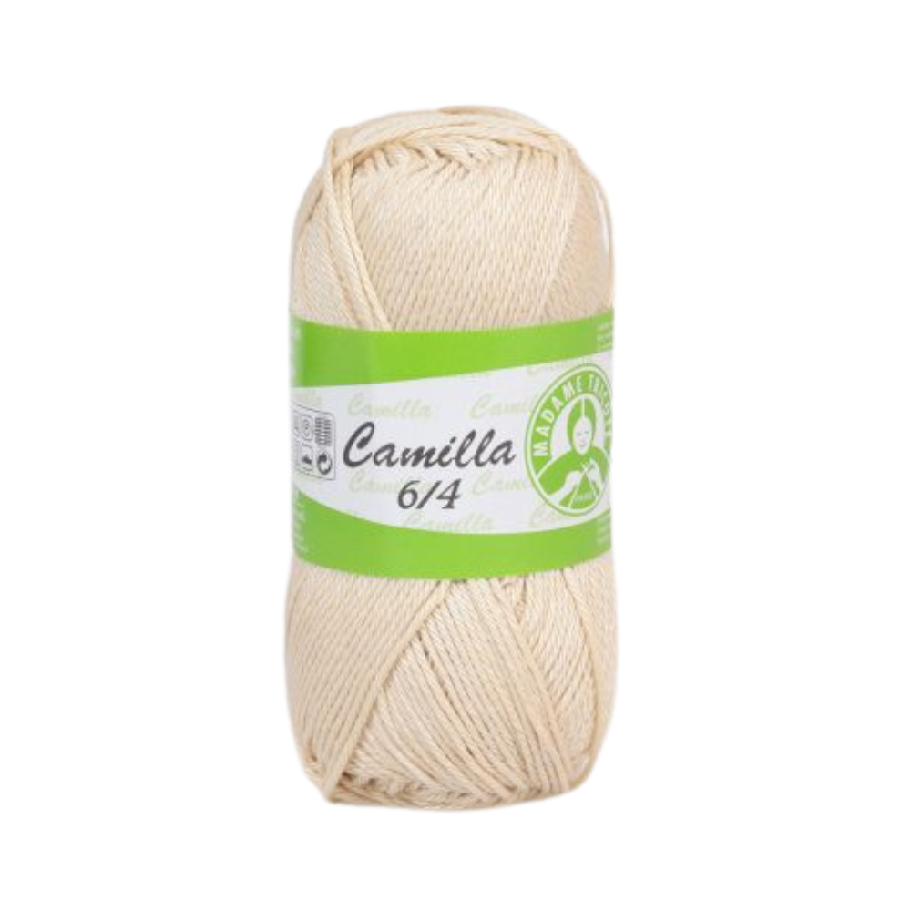 Madame Tricote Paris,  Camilla 6/4, Wool Cotton 100%,  Handknitting Yarn,  50g,  125 meters