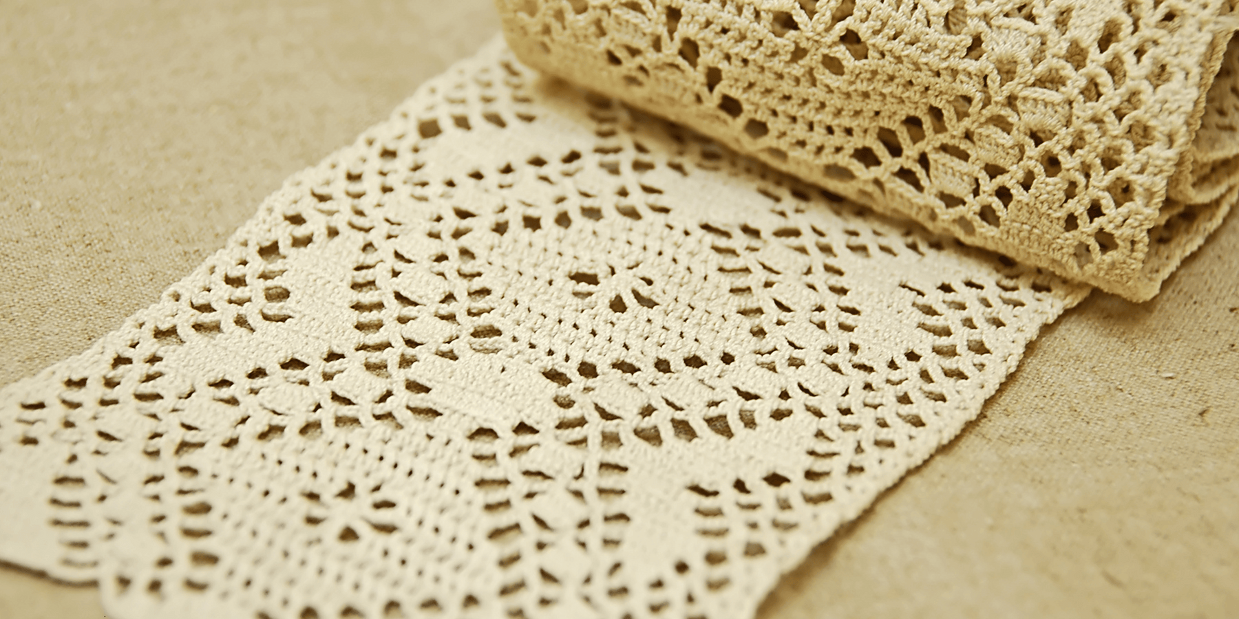 Add elegance to every stitch with flat lace trim