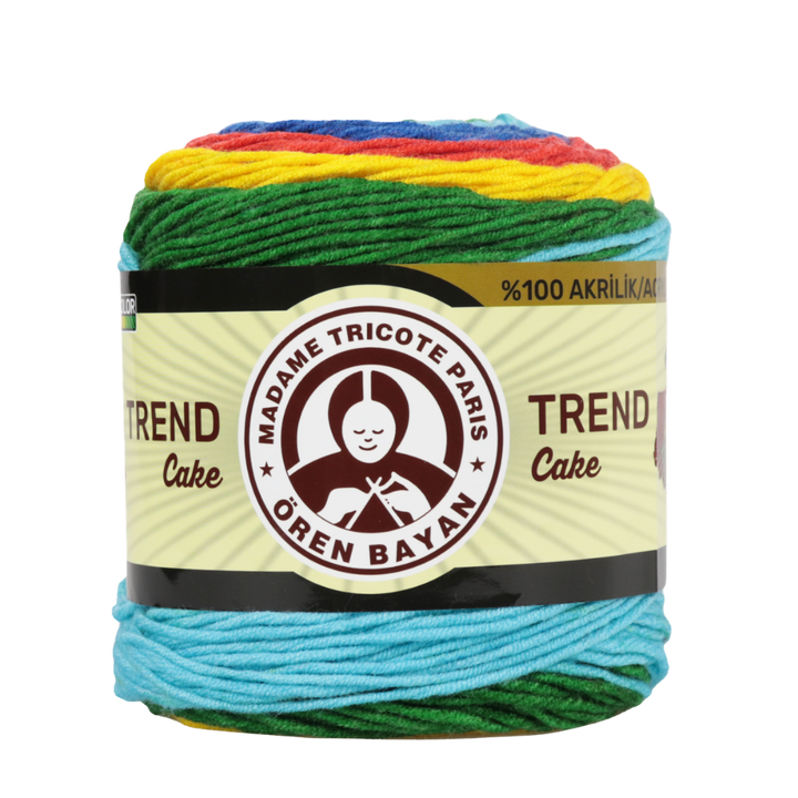 Madame Tricote Paris Oren Bayan, Trend Cake, 100% Acrylic, Handknitting Yarn, 200g, 330m, 3-Pack