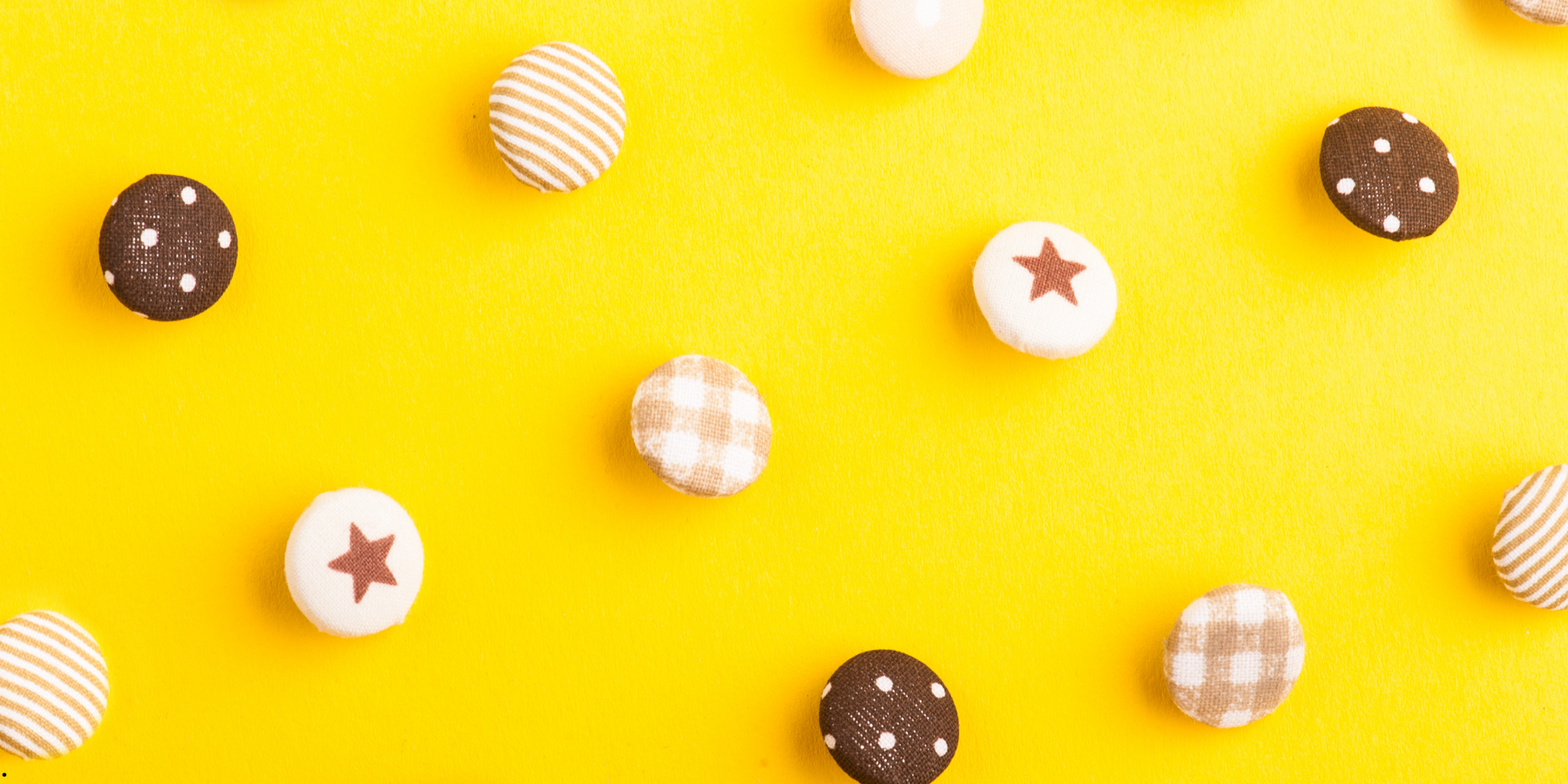 Add charm and character with unique pattern buttons!