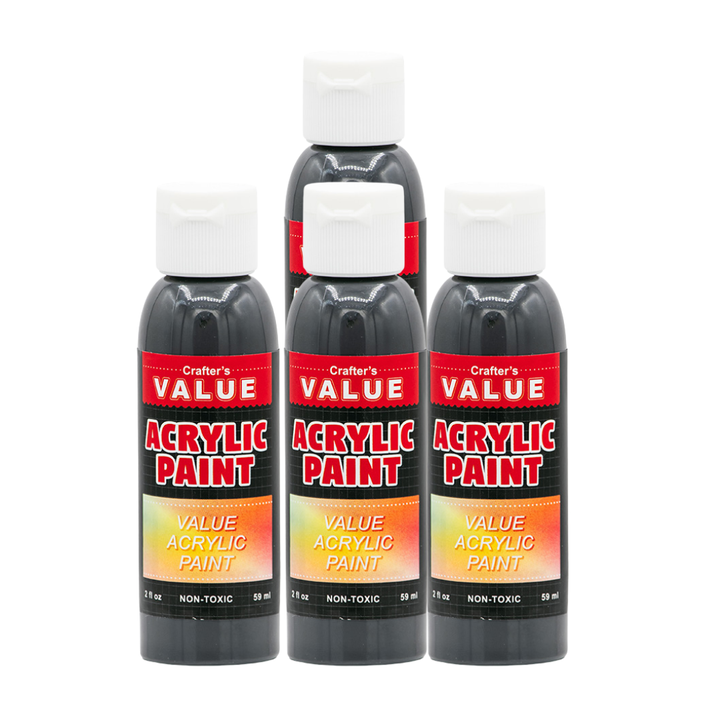 Value Paint by Painters by Heart – 2 fl oz (59 ml) Acrylic Paint – Standard Colors (Single or 4 Pack)
