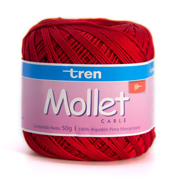Mollet Cablé Pima Cotton Yarn – Combed, Gassed & Mercerized – 50g Ball (183m / 200yds) – 53 Colors – For Knitting, Crochet & Macramé