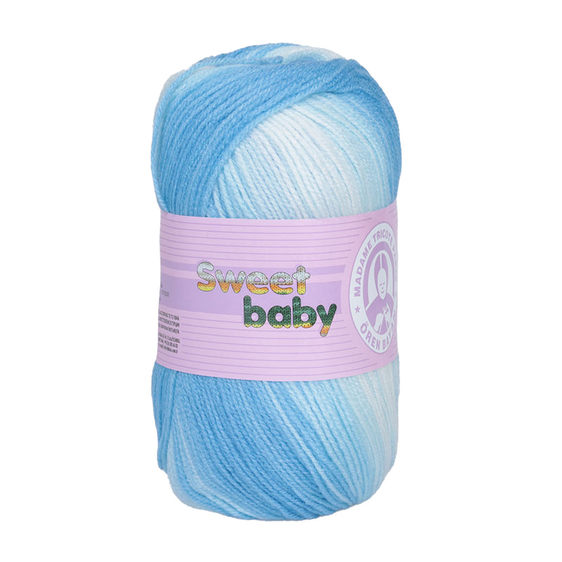 Madame Tricote Oren Bayan, Sweet Baby Batik, Hand Knitting Yarn, 100% Acrylic, 100g, 360 Yards, 5-Pack