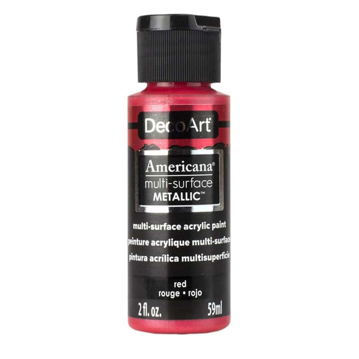DecoArt Americana, Multi-Surface Metallic Acrylic Paint, 2 fl oz