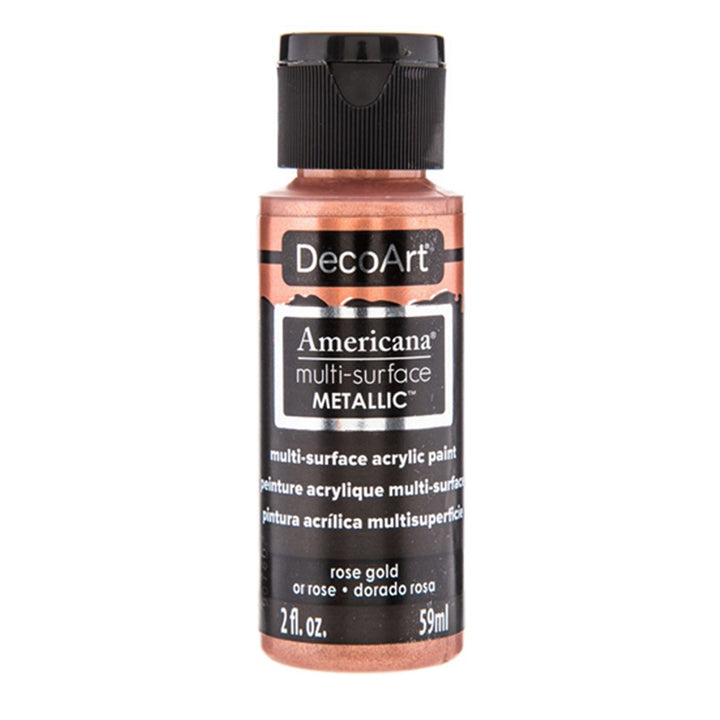 DecoArt Americana, Multi-Surface Metallic Acrylic Paint, 2 fl oz