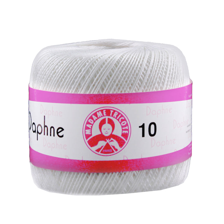 Madame Tricote Paris Daphne, 100% Cotton, Handknitting Yarn, 50g, 308 Yards, 6-Pack