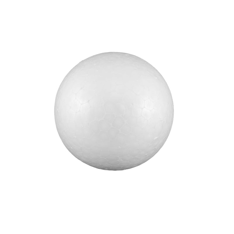 Foam Round Ball, 4.5" Inches, Polly Balls for Crafts, Ornaments, School Projects & Decorations