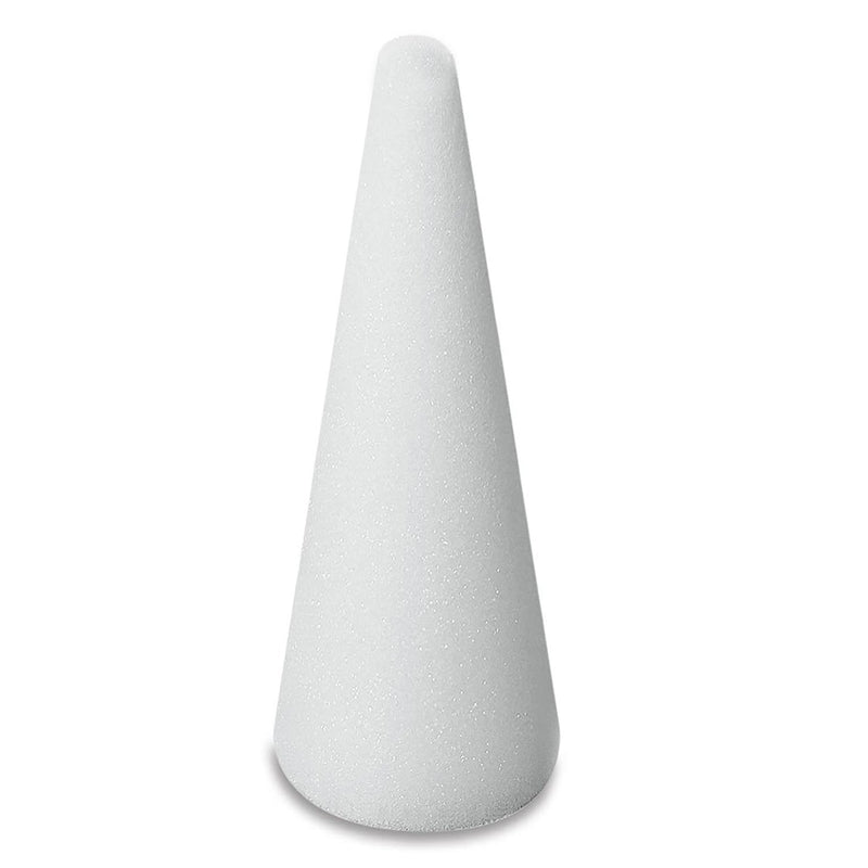 Foam Circular Triangle, 16" X 5" Inches, Polly Cone for Crafts, Ornaments, School Projects & Decorations, 6 pack of 1 pcs, 6-Pack