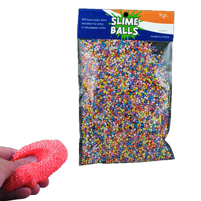 Mini Slime Balls, 5mm for Crafts, School Projects & Decorations or Fun, 12 pack of 10 grams, 12-Pack