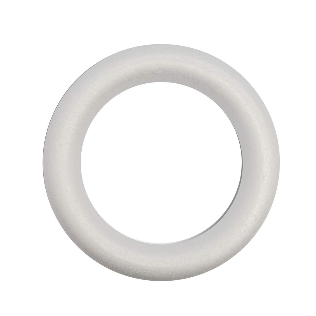Foam Rings of 9 1/2" inches for Crafts, Ornaments, School Projects & Decorations, 12 pack of 1 Piece, 12-Pack