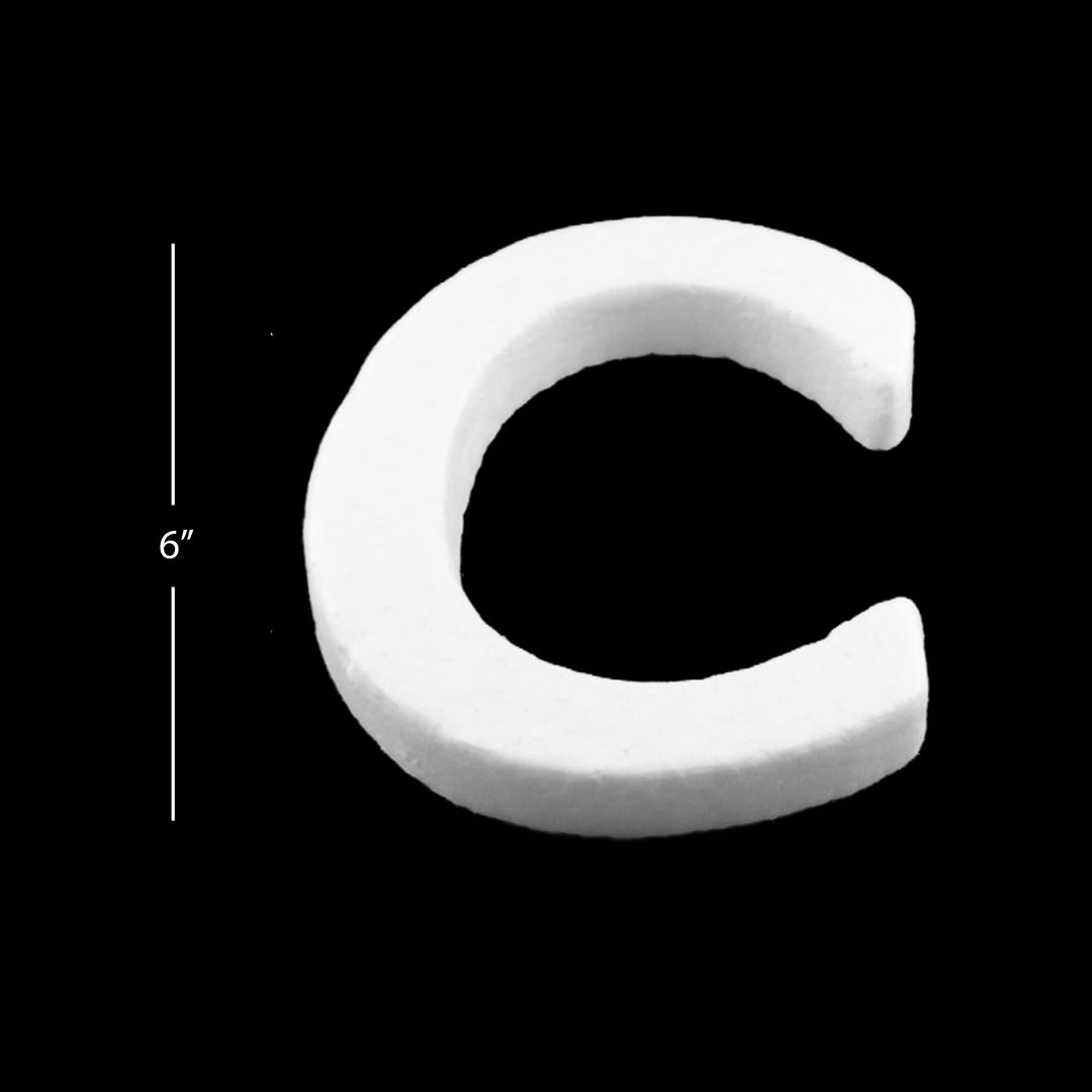 Foam Letters, 6" inches for Crafts, Ornaments, School Projects & Decorations, A-Z