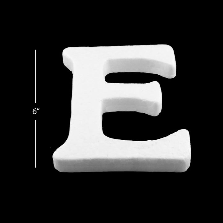Foam Letters, 6" inches for Crafts, Ornaments, School Projects & Decorations, A-Z