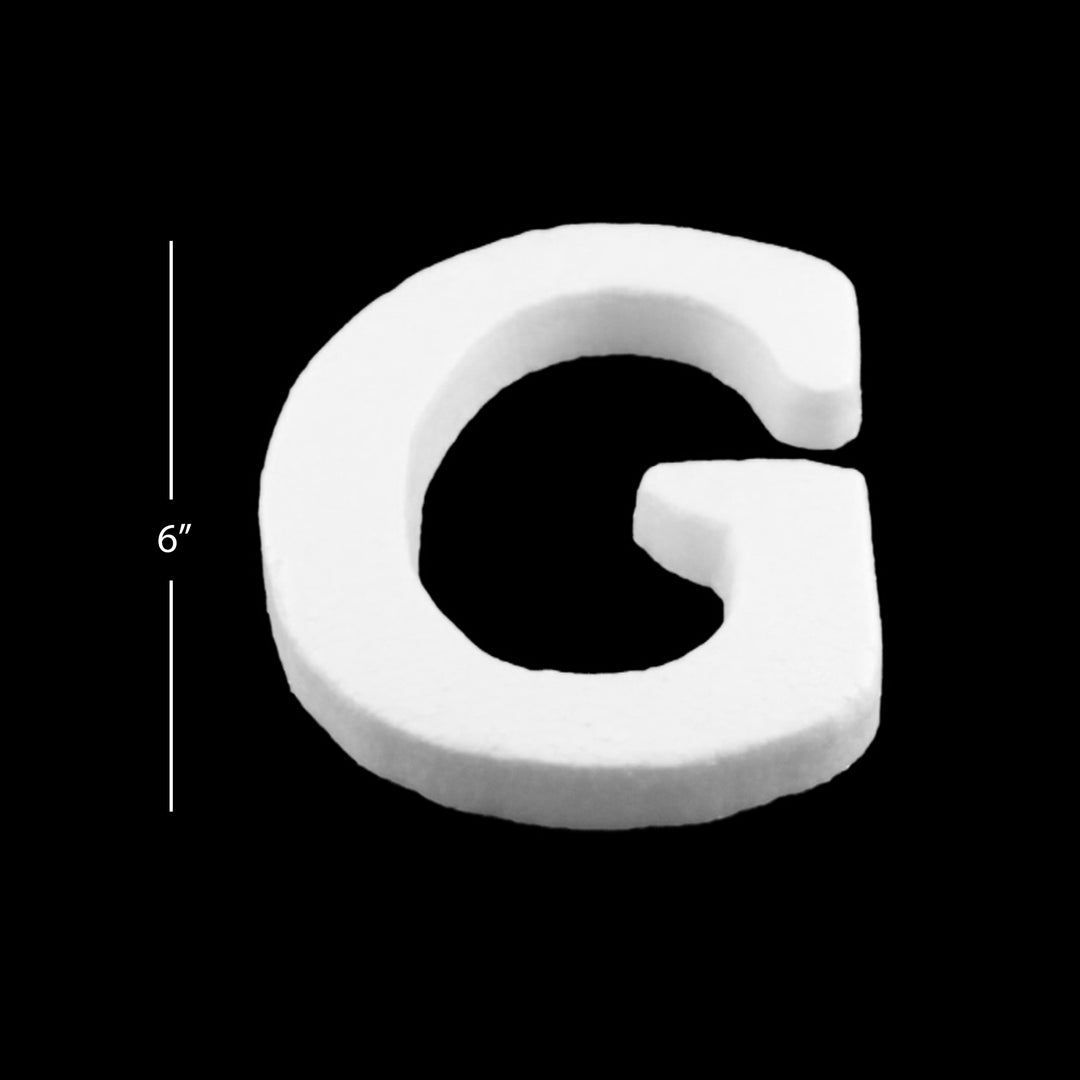 Foam Letters, 6" inches for Crafts, Ornaments, School Projects & Decorations, A-Z