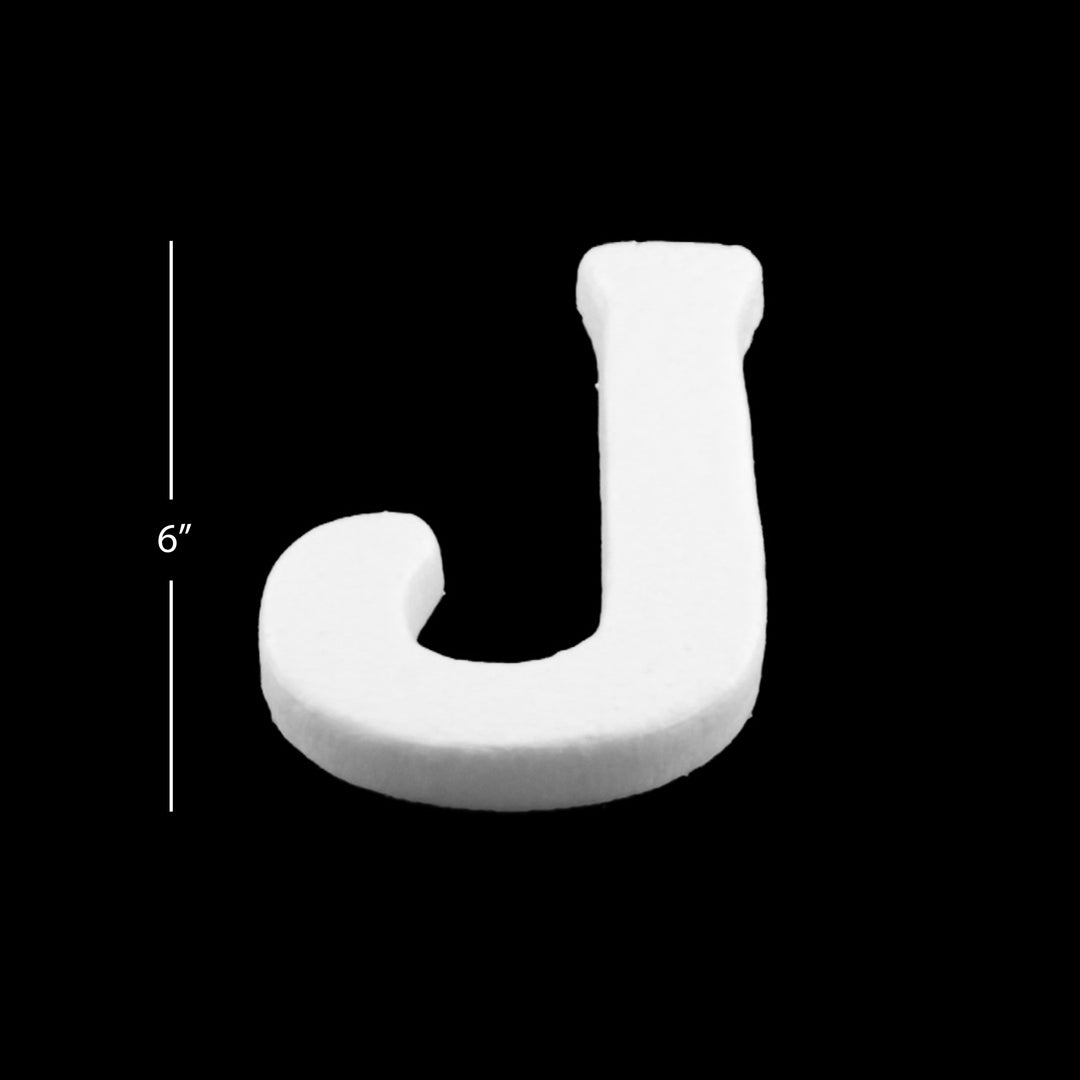 Foam Letters, 6" inches for Crafts, Ornaments, School Projects & Decorations, A-Z