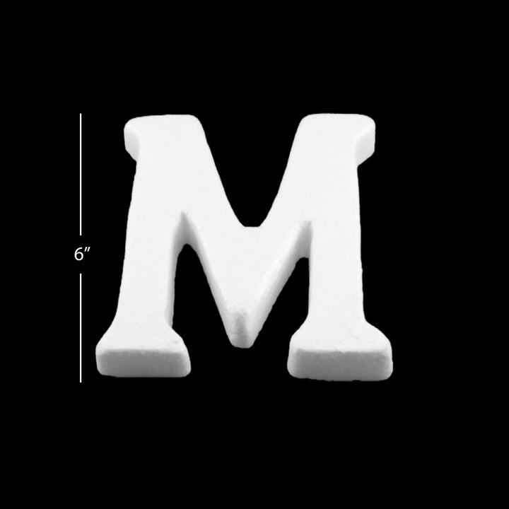 Foam Letters, 6" inches for Crafts, Ornaments, School Projects & Decorations, A-Z
