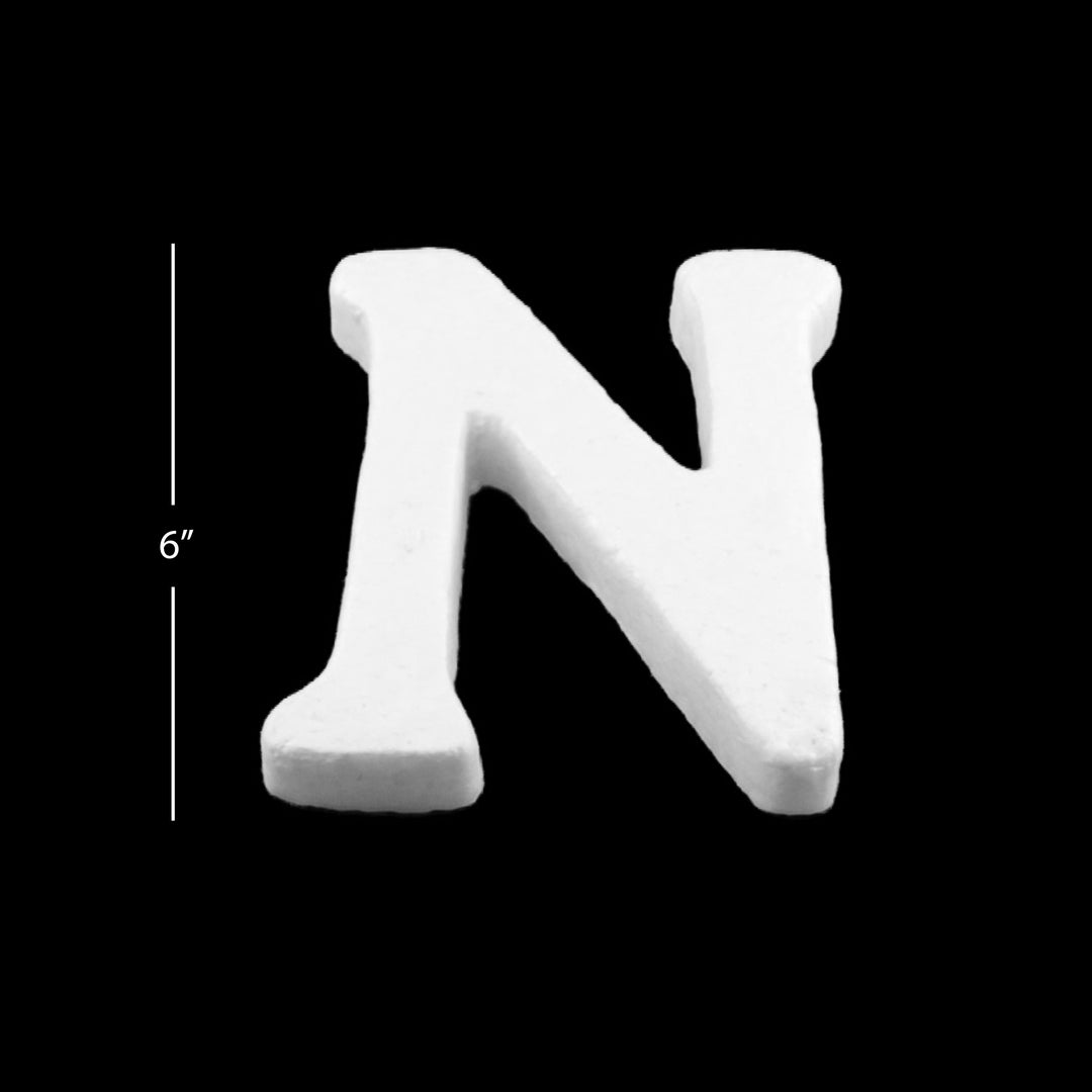 Foam Letters, 6" inches for Crafts, Ornaments, School Projects & Decorations, A-Z