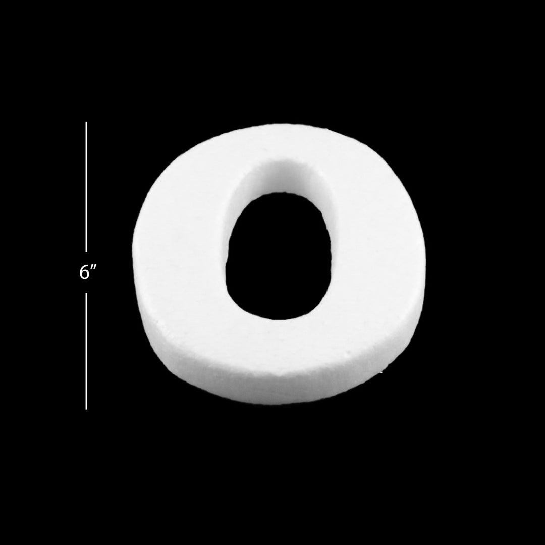 Foam Letters, 6" inches for Crafts, Ornaments, School Projects & Decorations, A-Z, 12-Pack