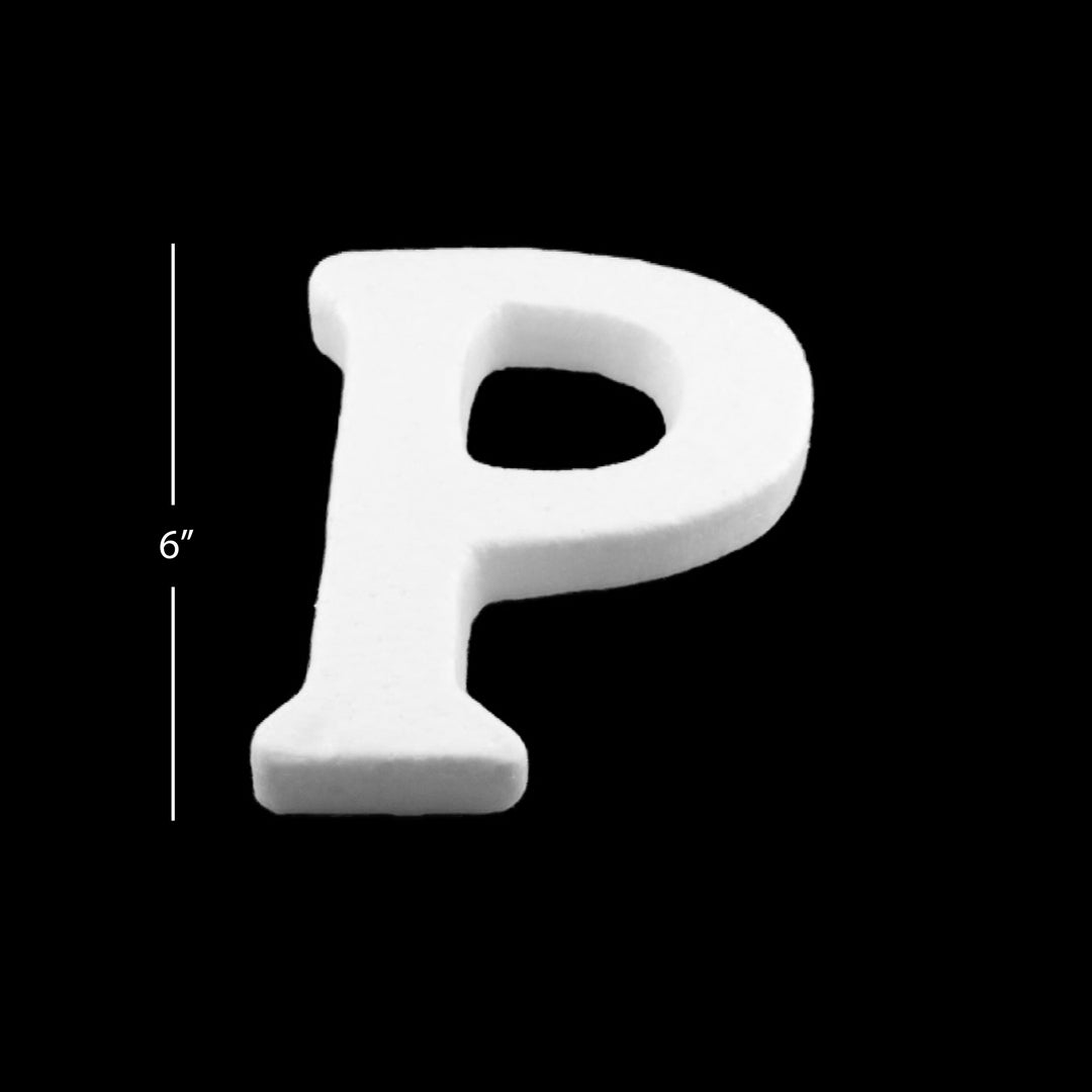 Foam Letters, 6" inches for Crafts, Ornaments, School Projects & Decorations, A-Z