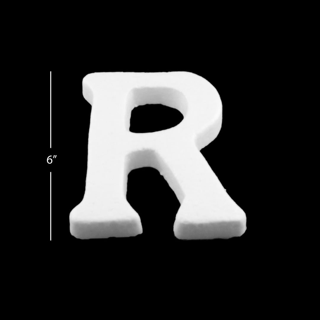Foam Letters, 6" inches for Crafts, Ornaments, School Projects & Decorations, A-Z