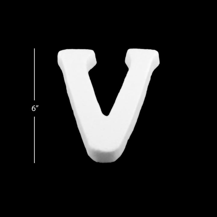 Foam Letters, 6" inches for Crafts, Ornaments, School Projects & Decorations, A-Z