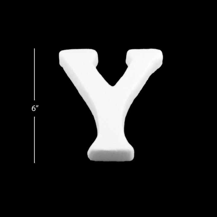 Foam Letters, 6" inches for Crafts, Ornaments, School Projects & Decorations, A-Z, 12-Pack