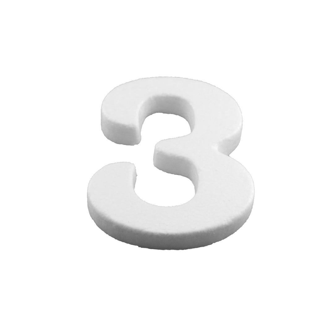 Foam Numbers, 6" inches for Crafts, Ornaments, School Projects & Decorations, 0-9, 12-Pack