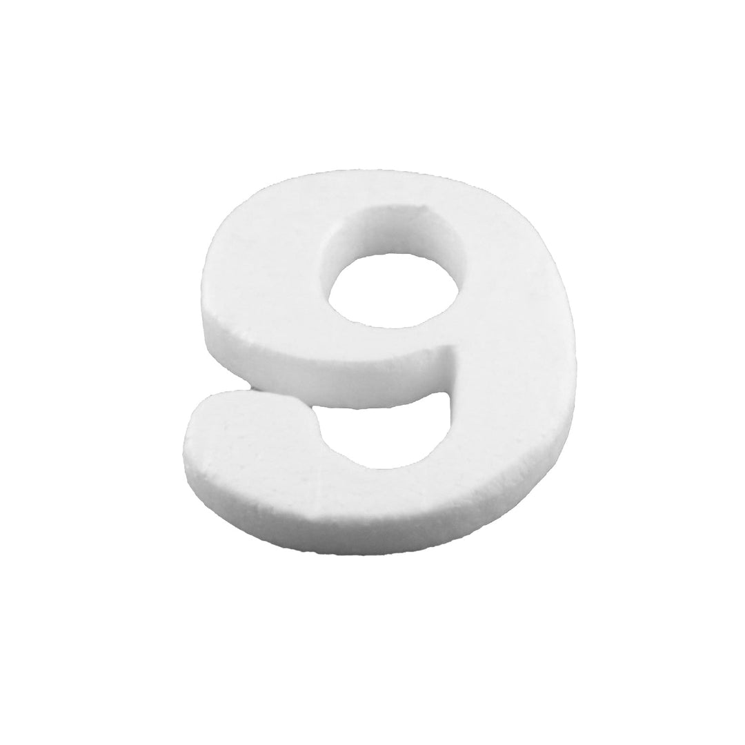 Foam Numbers, 6" inches for Crafts, Ornaments, School Projects & Decorations, 0-9, 12-Pack