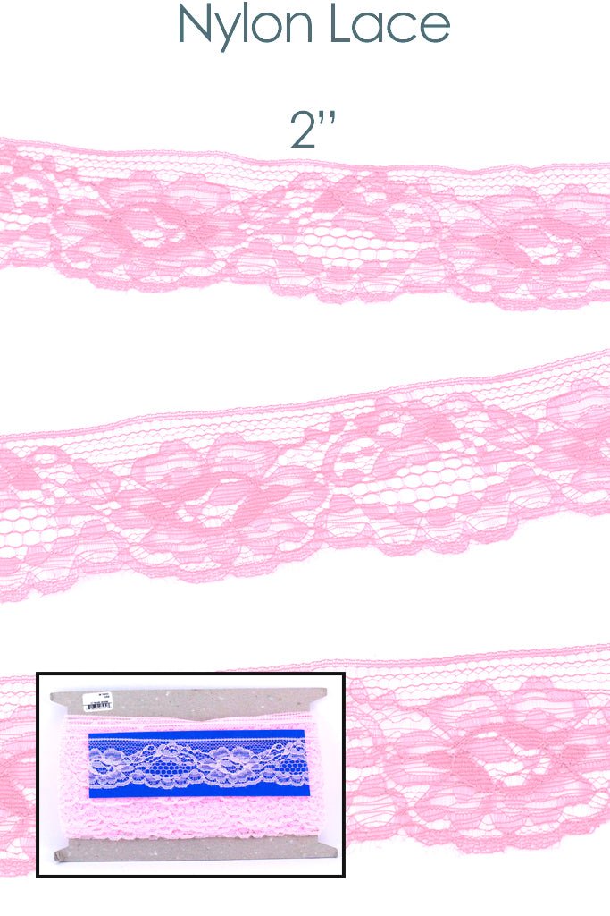 Elegant 2-Inch Nylon Lace Trim
