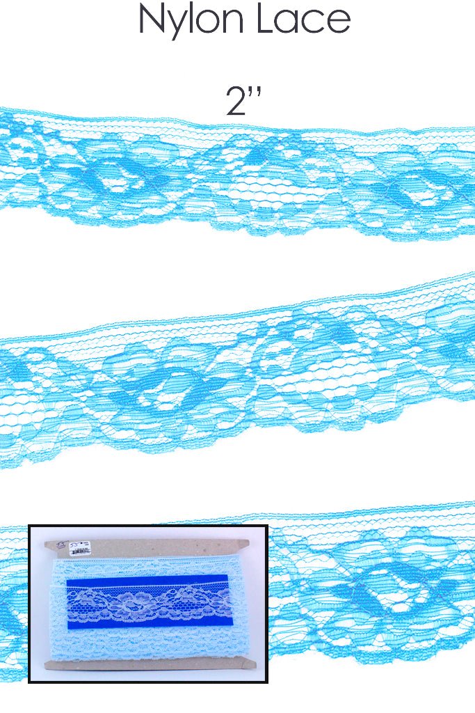 Elegant 2-Inch Nylon Lace Trim