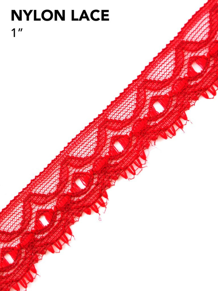 Elegant Nylon Lace Trim - 1-Inch Wide,