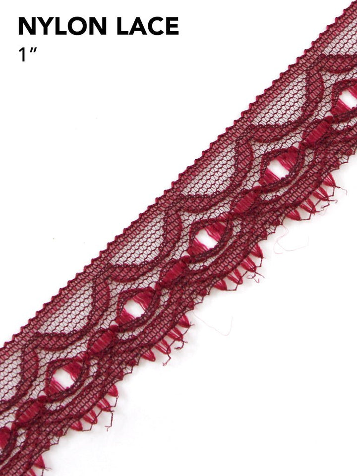 Elegant Nylon Lace Trim - 1-Inch Wide,