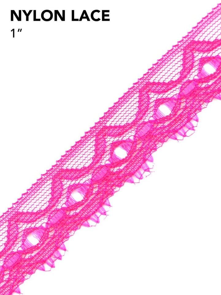 Elegant Nylon Lace Trim - 1-Inch Wide,
