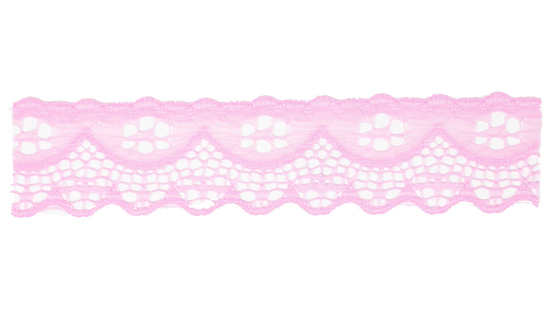 Nylon Lace Trim - 1 1/2 Inch Scalloped Edge (YDS)